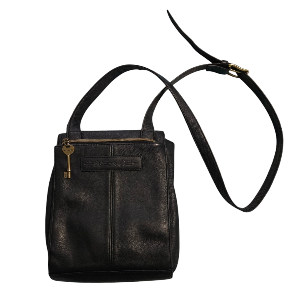 Fossil 75082 Leather Crossbody Messenger Bag with Envelope Flap - Picture 2 of 8
